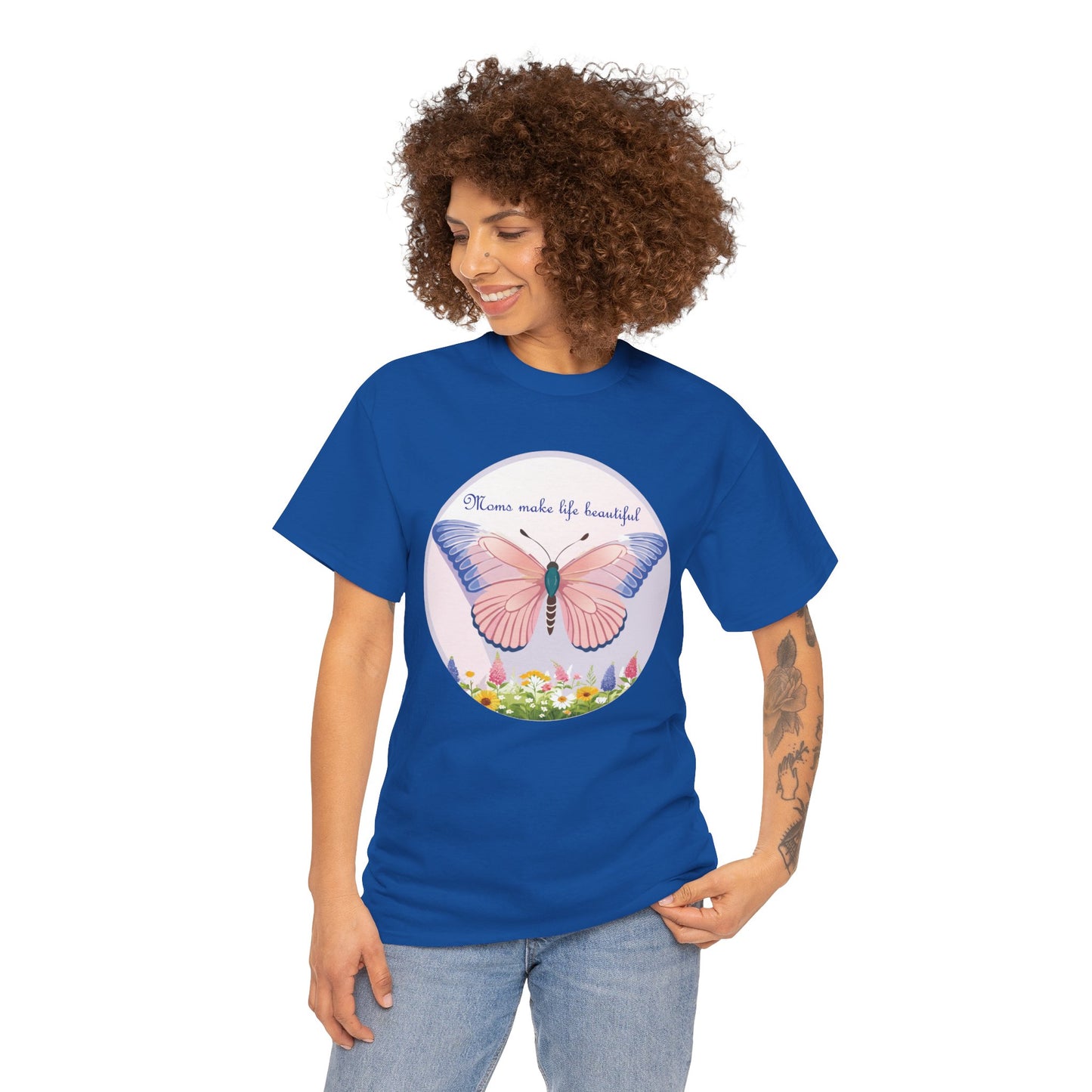 Mom Makes Life Beautiful Butterfly Tee