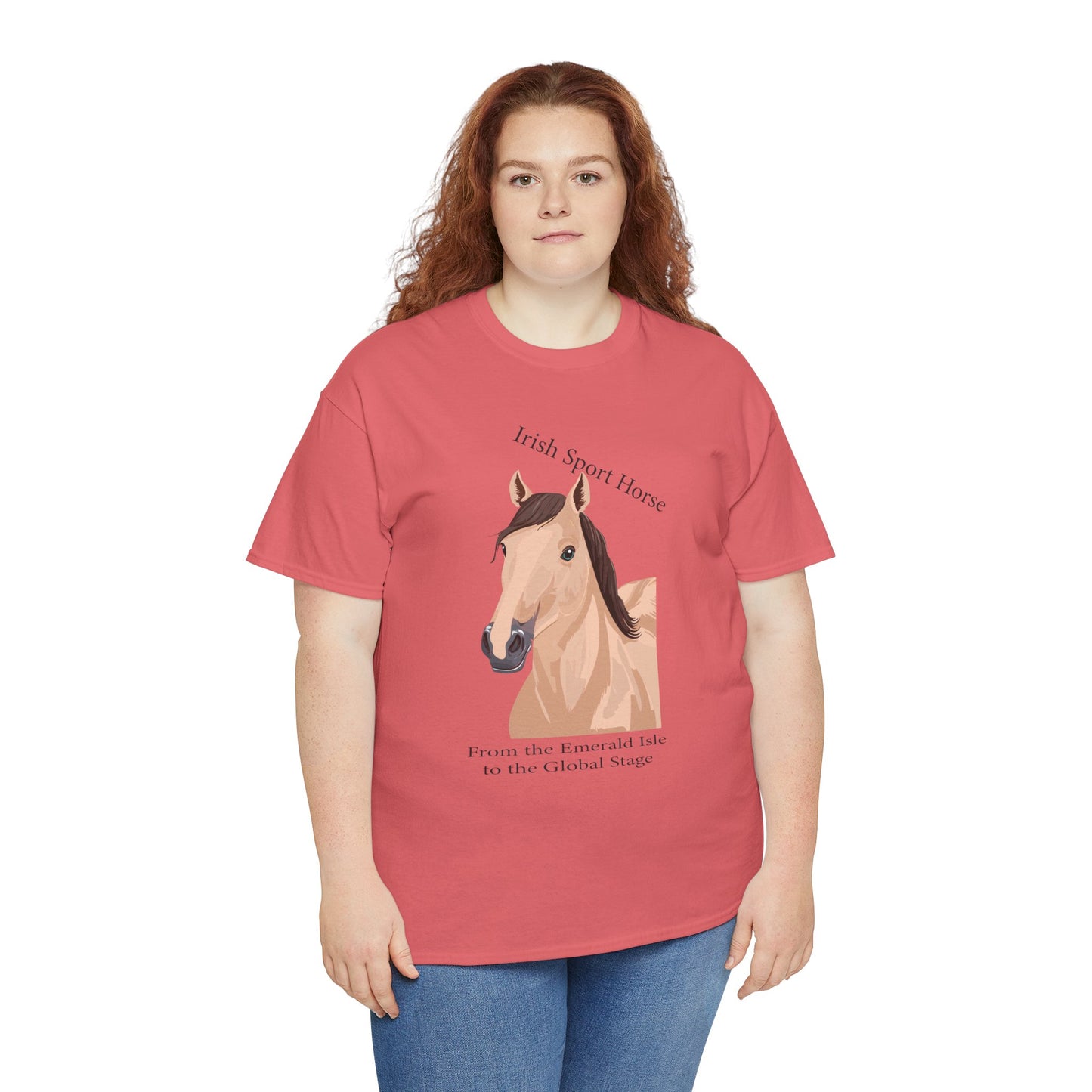 Irish Sport Horse Tee - Unisex Heavy Cotton T-Shirt