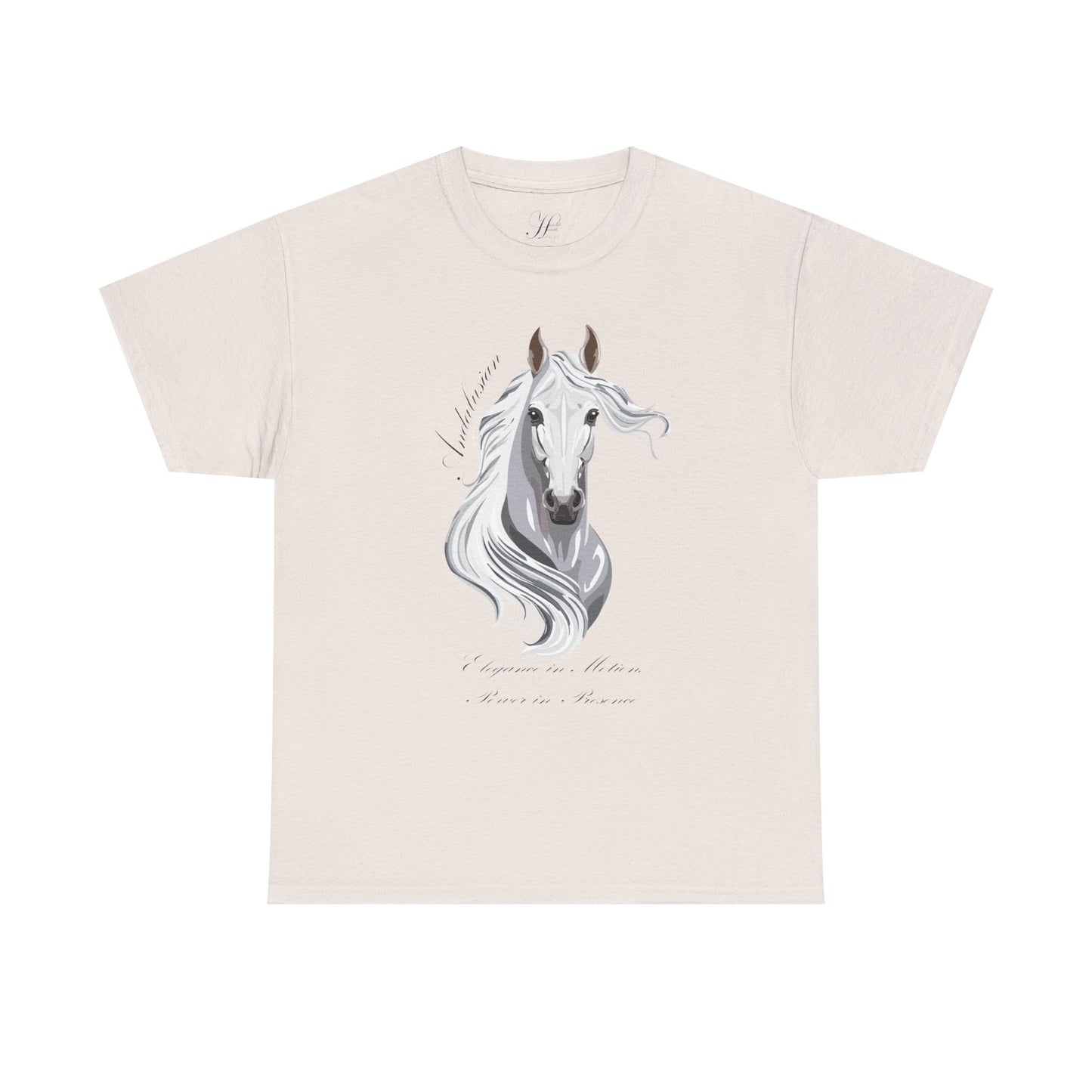 Andalusian Horse Design Unisex Heavy Cotton Tee