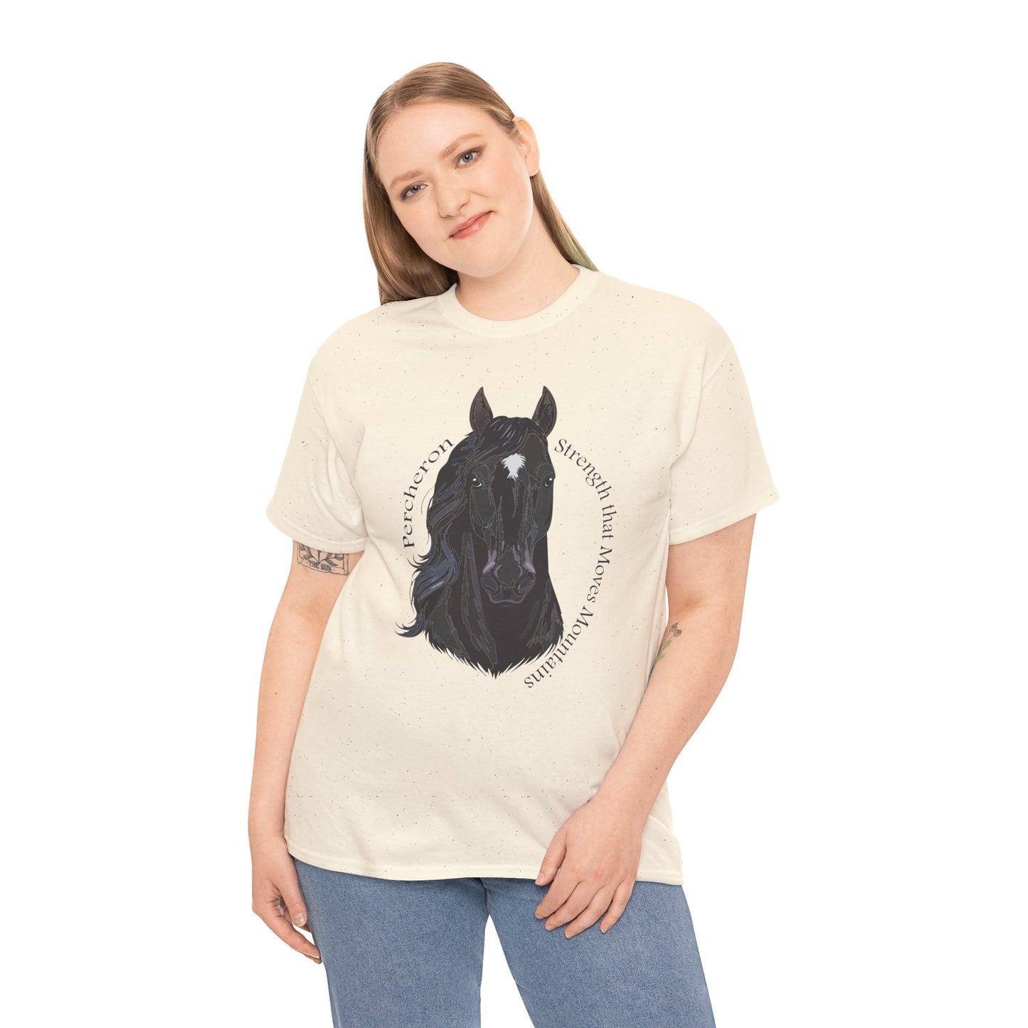 Percheron Unisex Heavy Cotton Tee - Horse Design