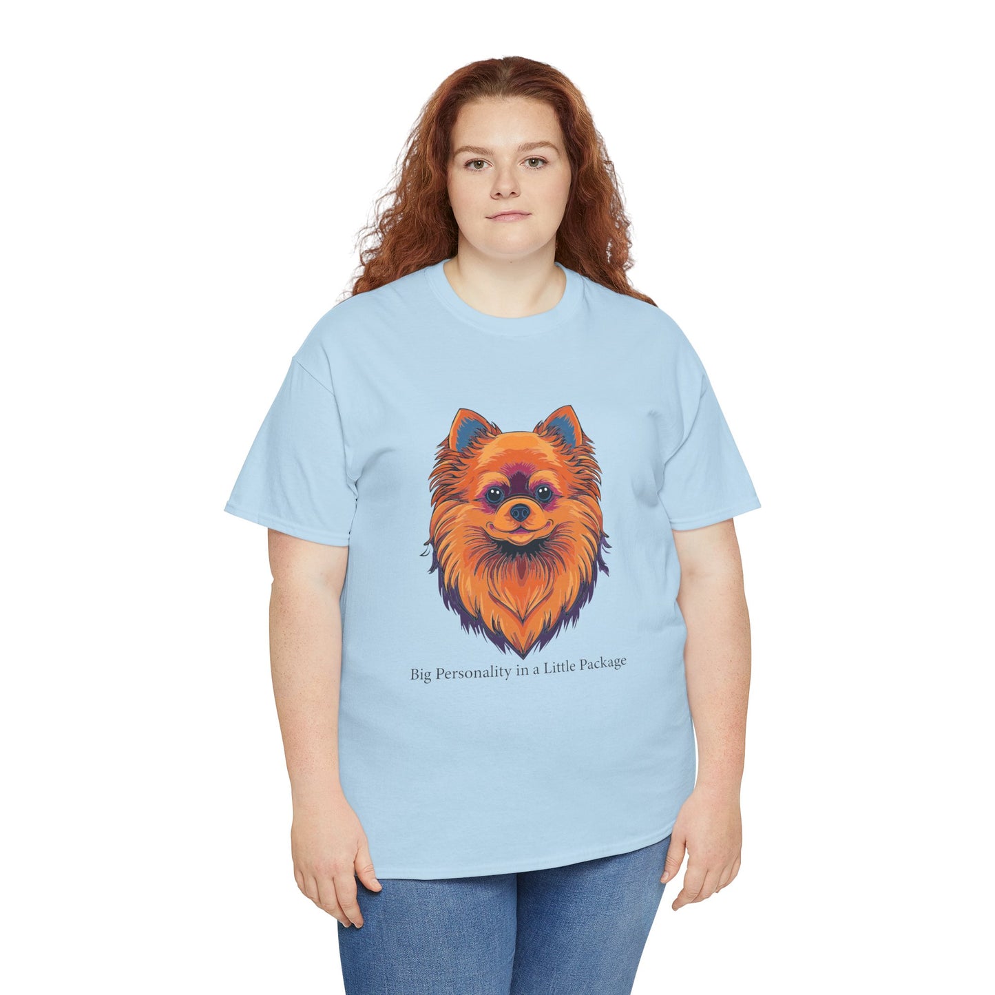 Pomerania - Gran personalidad en un paquete pequeño Camiseta unisex de algodón grueso 