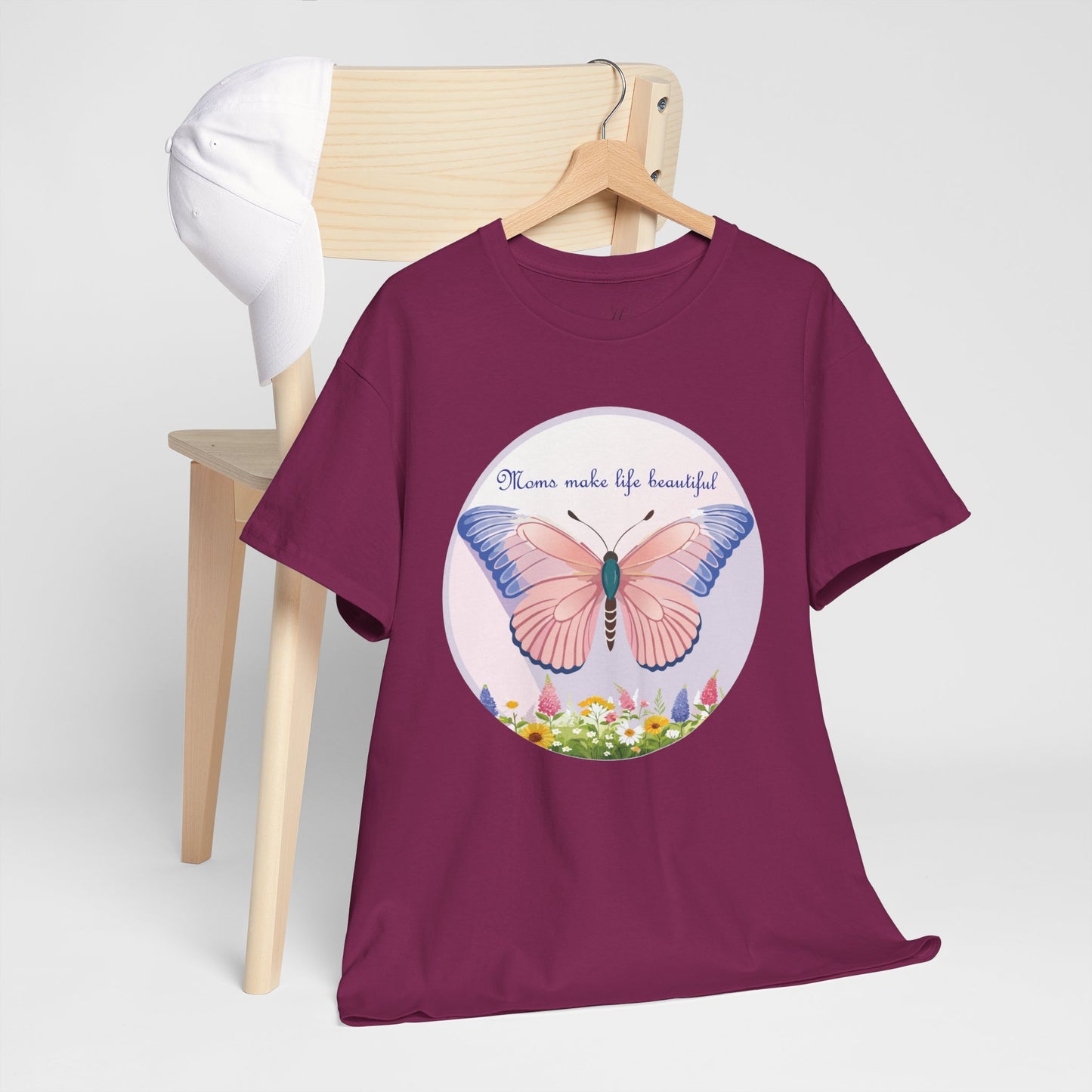 Mom Makes Life Beautiful Butterfly Tee